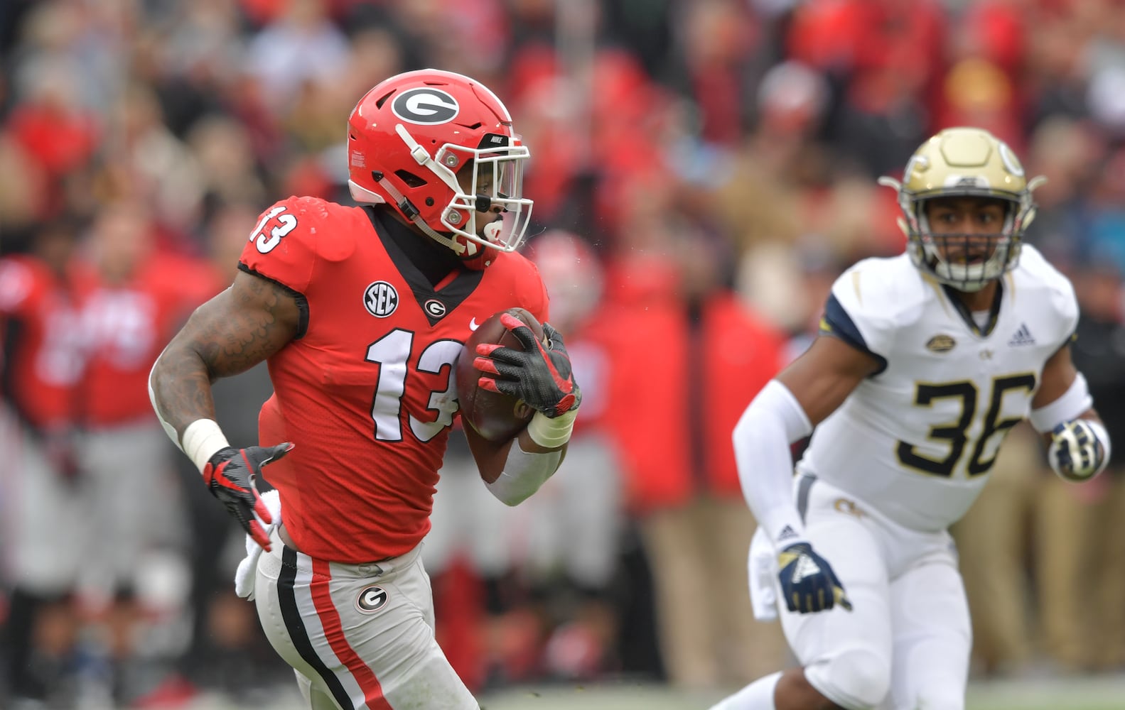 Photos: Bulldogs rout Georgia Tech, improve to 11-1