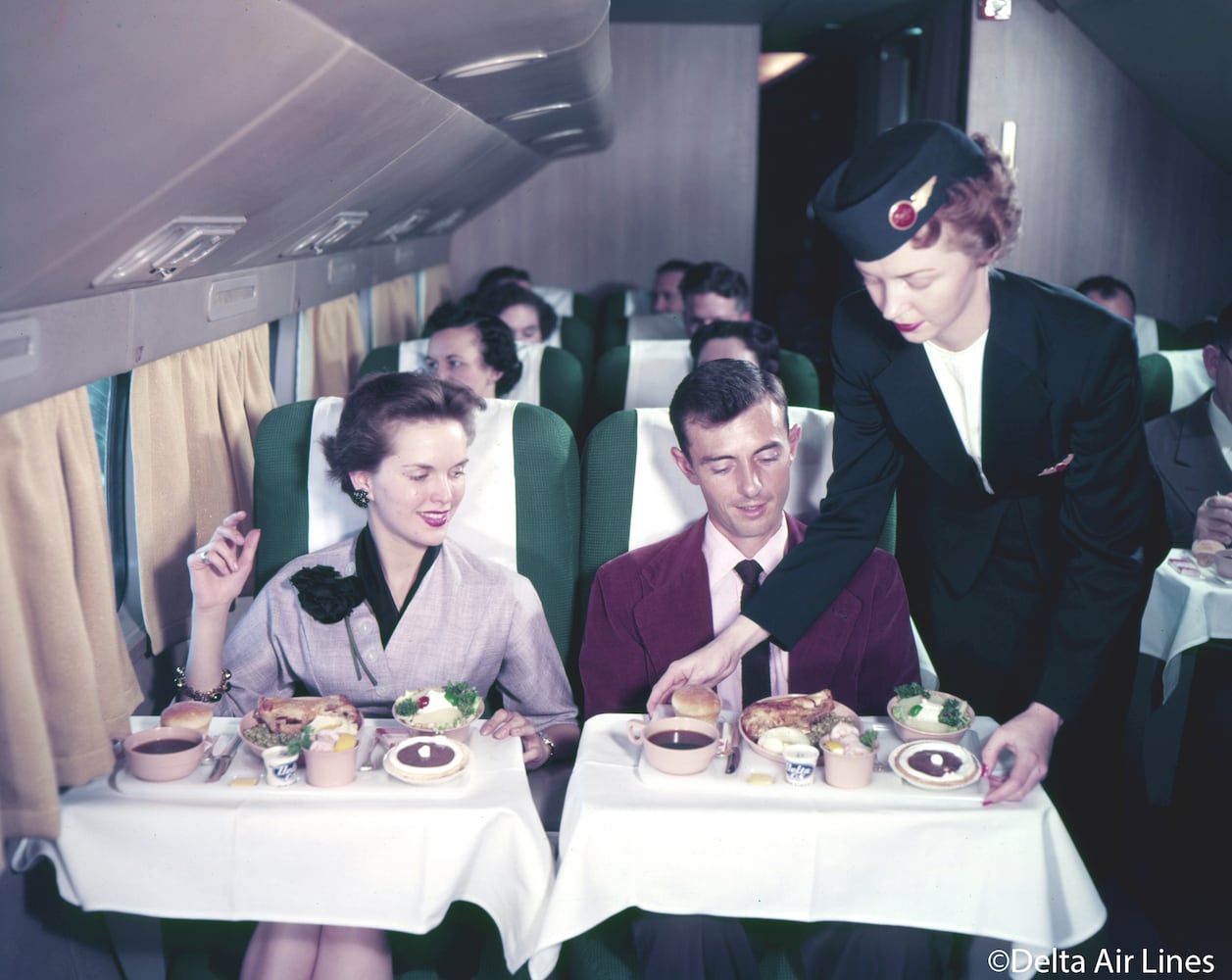 Delta flight attendants strike a fashion pose