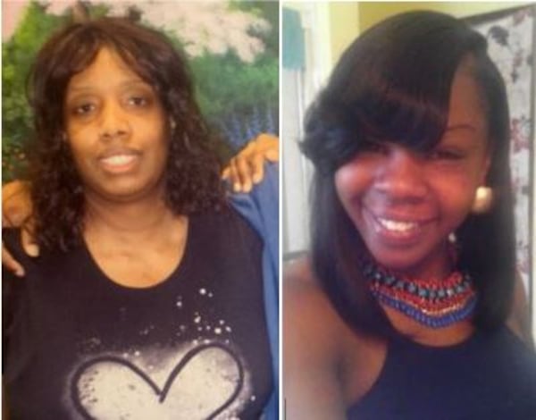 Cherletta Baber-Bey (left) and Keyona Griffin were found shot to death inside their  home March 13.