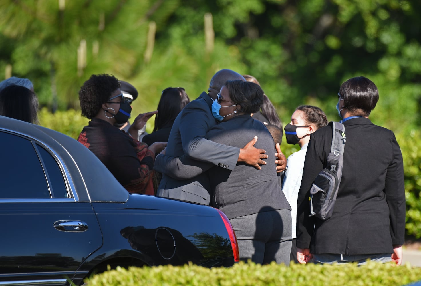 Photos: Funeral at Truist Park for Smyrna officer killed in crash