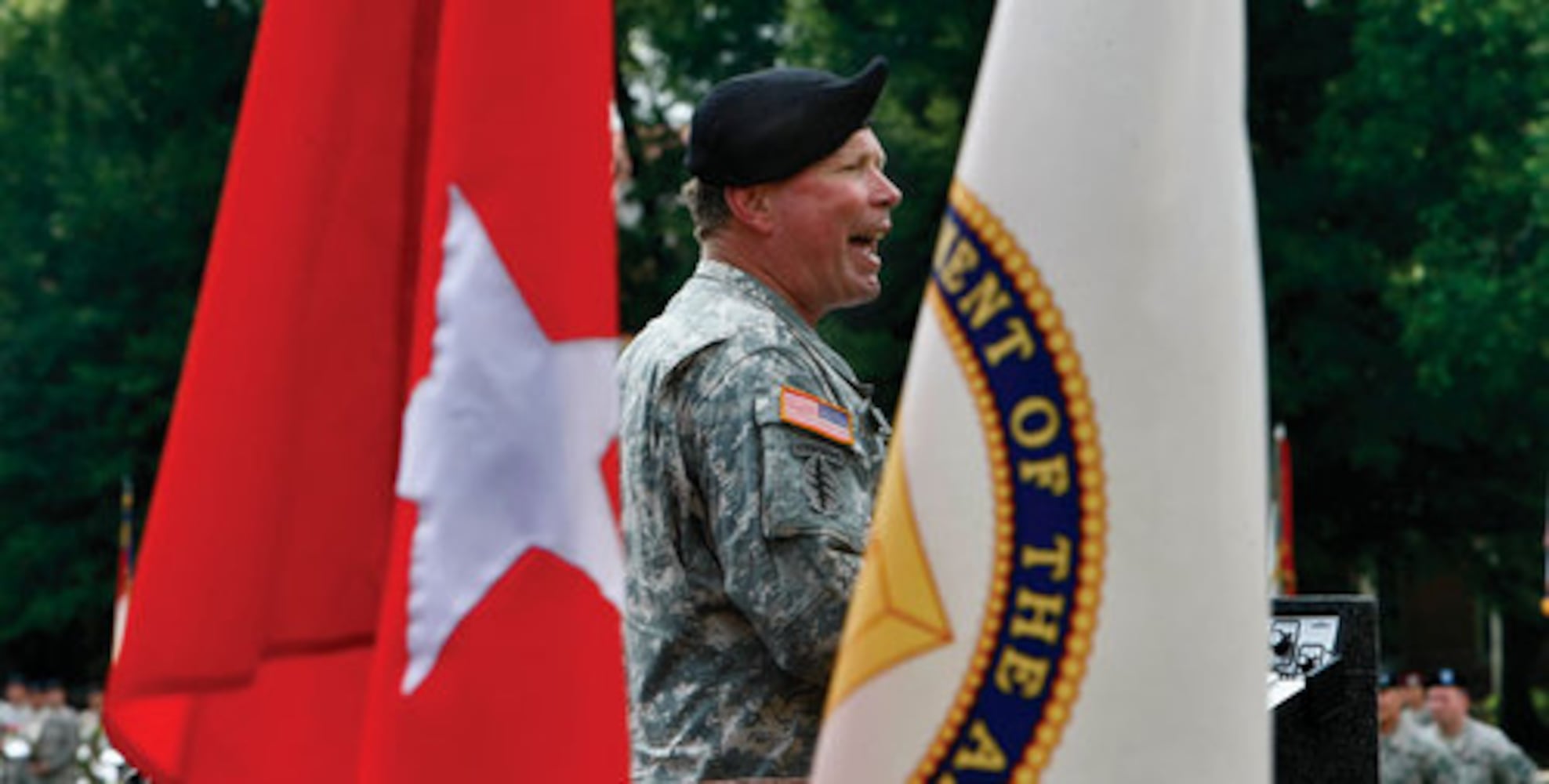 Army change of command ceremony