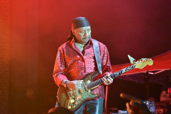 Ernie Isley, one of the currently performing  The Isley Brothers, at The Bridge outdoor amphitheater in Stockbridge on April 14, 2023.