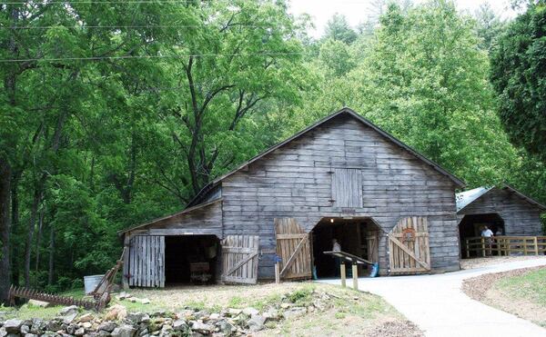 The original barn and other farm buildings at the Byron Herbert Reece Farm and Heritage Center near Blairsville depict Appalachian life during Reece's lifetime.
Courtesy of Charles Seabrook