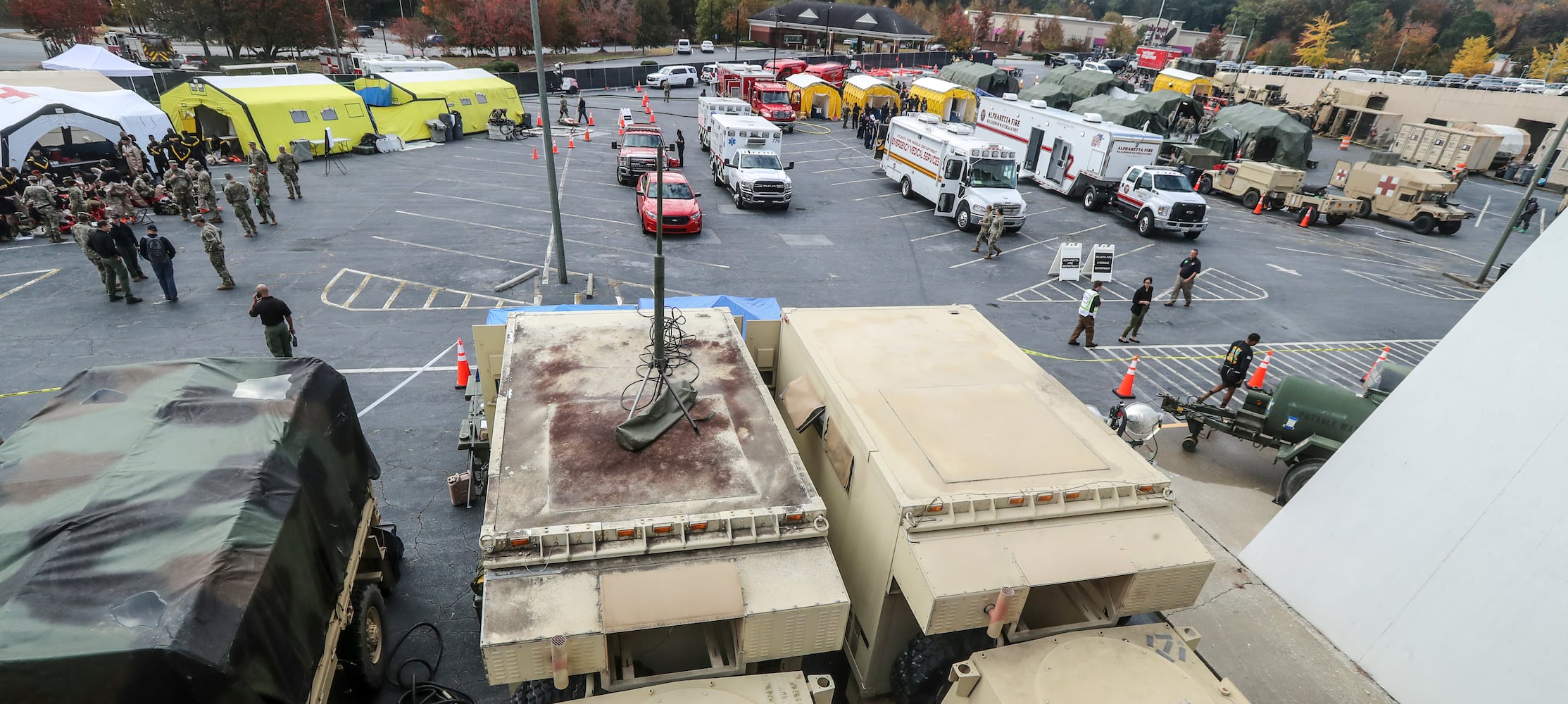 November 2, 2022 Atlanta: The Atlanta-Fulton County Emergency Management Agency and several other agencies participated in nuclear detonation mock exercises. (John Spink / John.Spink@ajc.com) 

