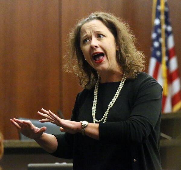 Brunswick Judicial Circuit District Attorney Jackie Johnson  in Cobb Superior Court in Marietta in August 2013.