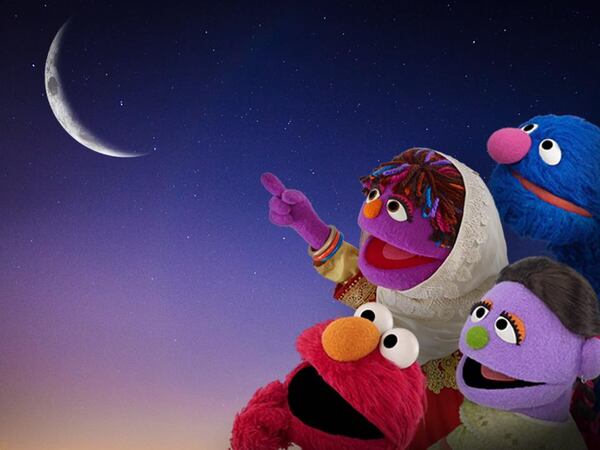 "Ramadan Mubarak to all of our friends!" Sesame Street posted with this image