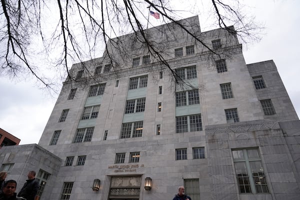 The Martin Luther King Jr., Federal Building is seen on Tuesday, March 4, 2025, in Atlanta. (AP Photo/Brynn Anderson)