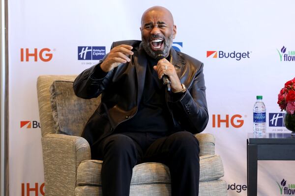 Steve Harvey hosts the morning show on Majic 107.5/97.5. 