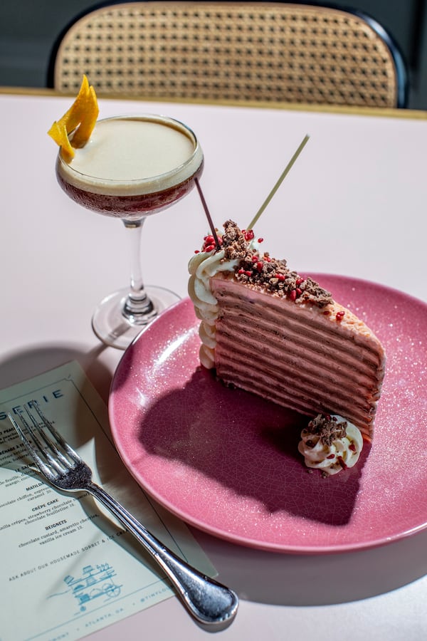 The crepe cakes at Tiny Lou’s change seasonally and are labor intensive, but they’re a top seller.
(Courtesy of Tiny Lou’s)