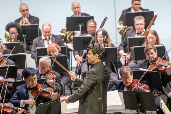 Music Director Paul Bhasin conducts the DSO.