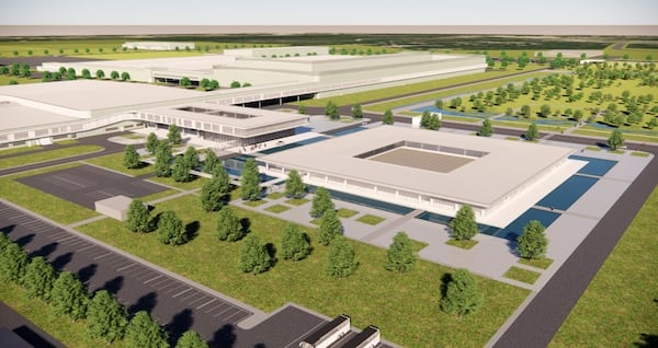 A rendering of the $7.6 billion Hyundai Motor Group Metaplant in Bryan County, near Savannah. Source: Hyundai Motor Group