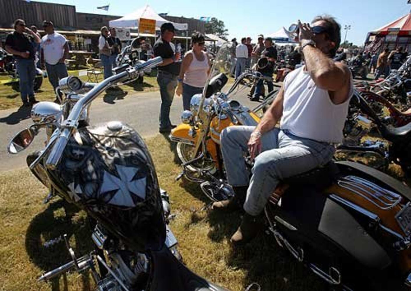 Bikers party at Georgia's Angel City Rally