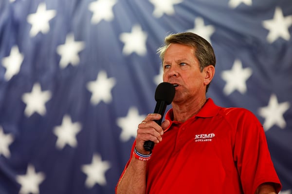 Gov. Brian Kemp makes a speech during the 17th annual Floyd County GOP Rally at the Coosa Valley Fairgrounds on Saturday, Aug. 7, 2021 in Rome. (Photo: Troy Stolt / Chattanooga Times Free Press)