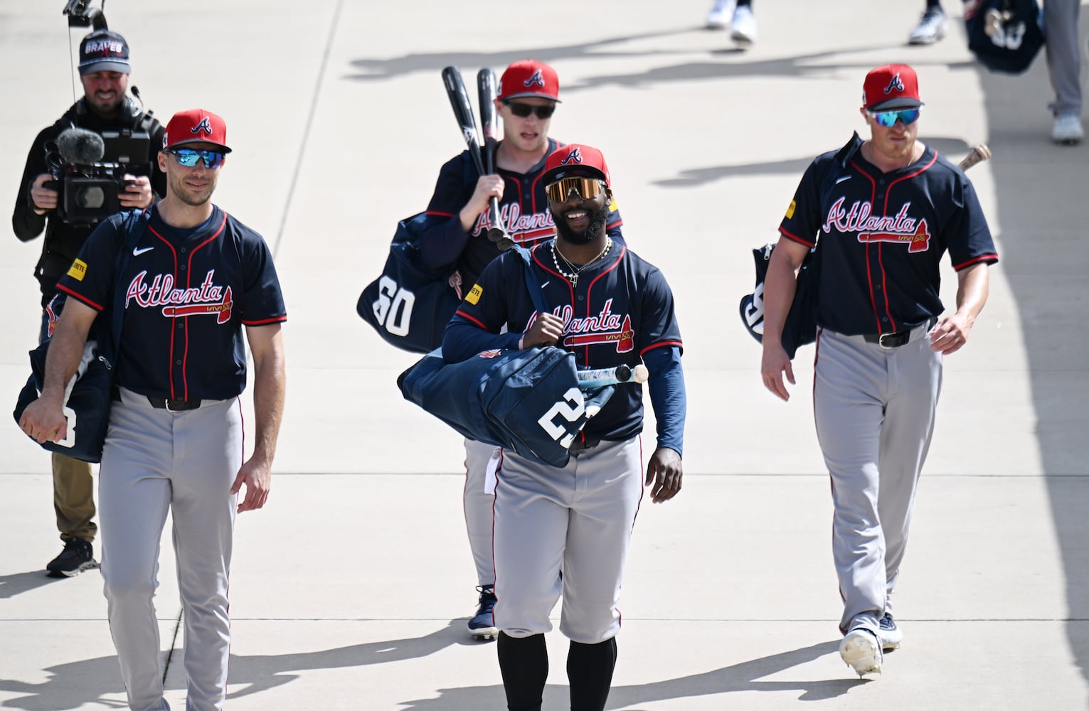 First full-squad spring training workouts