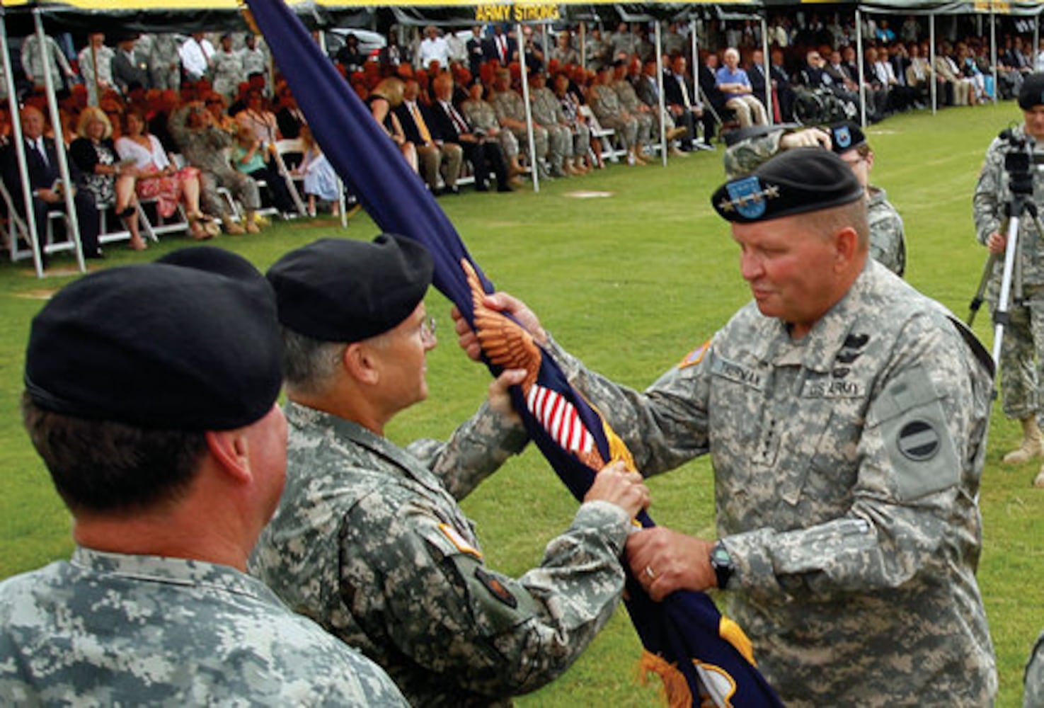 Army change of command ceremony