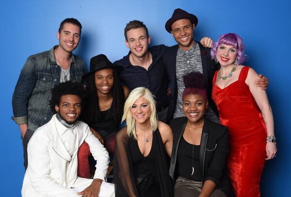 AMERICAN IDOL XIV: TOP 8: L-R: Nick Fradiani, Quentin Alexander, Qassim Middleton, Clark Beckham, Jax, Rayvon Owen, Tyanna Jones, and Joey Cook on AMERICAN IDOL XIV airing Wednesday, April 1 (8:00-10:00 PM ET/PT) on FOX. CR: Michael Becker / FOX. © FOX BROADCASTING CO. This Image is embargoed until 10:00 PM PT. AMERICAN IDOL XIV: TOP 8: L-R: Nick Fradiani, Quentin Alexander, Qassim Middleton, Clark Beckham, Jax, Rayvon Owen, Tyanna Jones, and Joey Cook on AMERICAN IDOL XIV airing Wednesday, April 1 (8:00-10:00 PM ET/PT) on FOX. CR: Michael Becker / FOX. © FOX BROADCASTING CO.