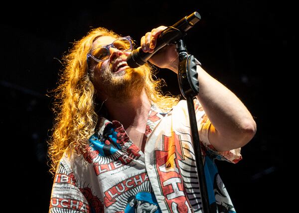 Seattle based singer/songwriter Allen Stone opens for Train and The Goo Goo Dolls during the concert at the Xfinity Center on Saturday, Aug. 17, 2019, in Mansfield, Massachusetts. (Photo by Robert E. Klein/Invision/AP)