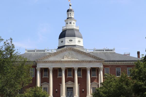 FILE - A flag stand atop the Maryland State House on May 11, 2023, in Annapolis, Md. (AP Photo/Brian Witte, File)