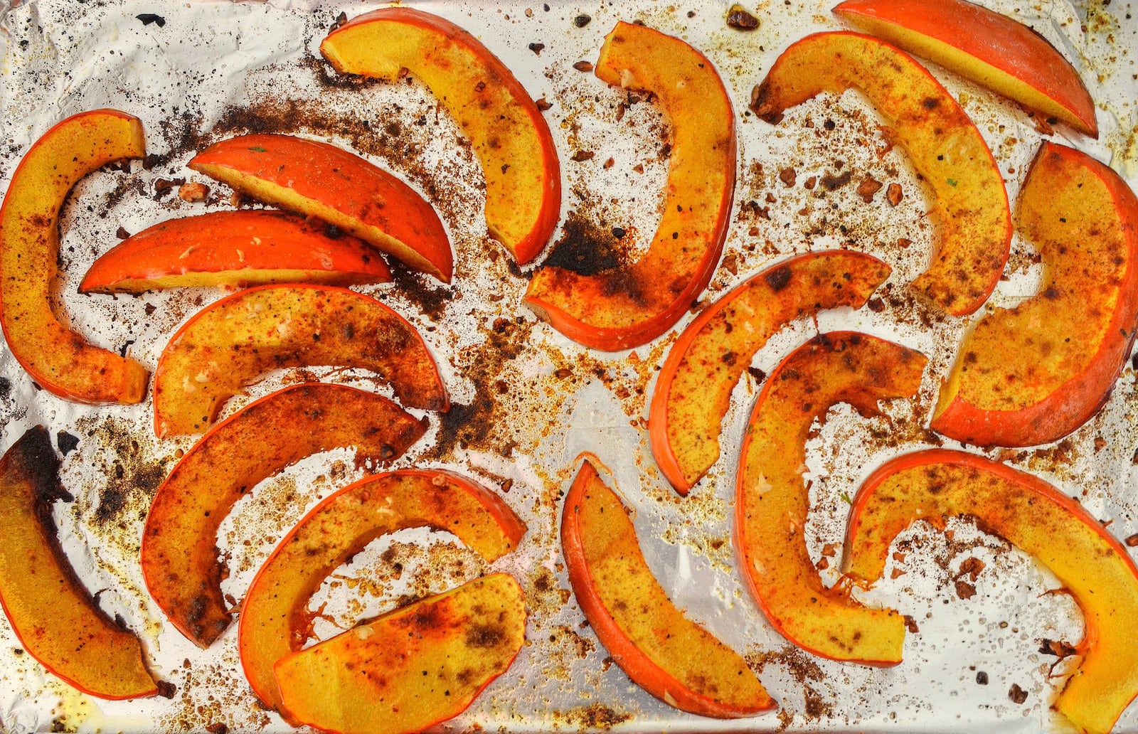 Roasted Pumpkin with Harissa and Cinnamon makes a great side dish for a fall dinner. STYLING BY MERIDITH FORD / CONTRIBUTED BY CHRIS HUNT PHOTOGRAPHY