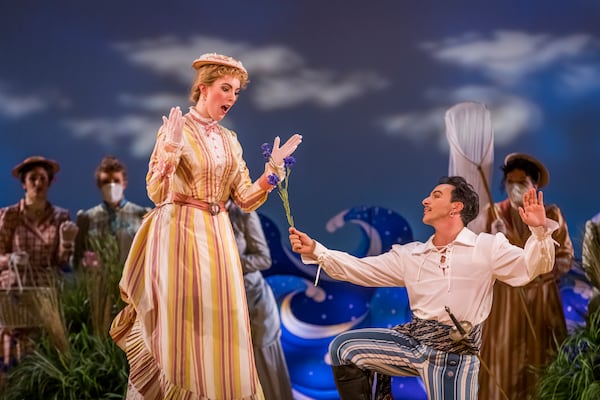 Santiago Ballerini with Glynn Studio Artist Susanne Burgess as Mabel.