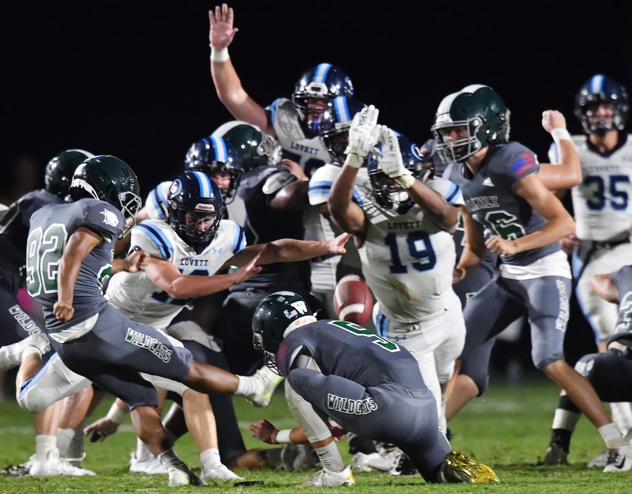 high school football: Lovett at Wesminster