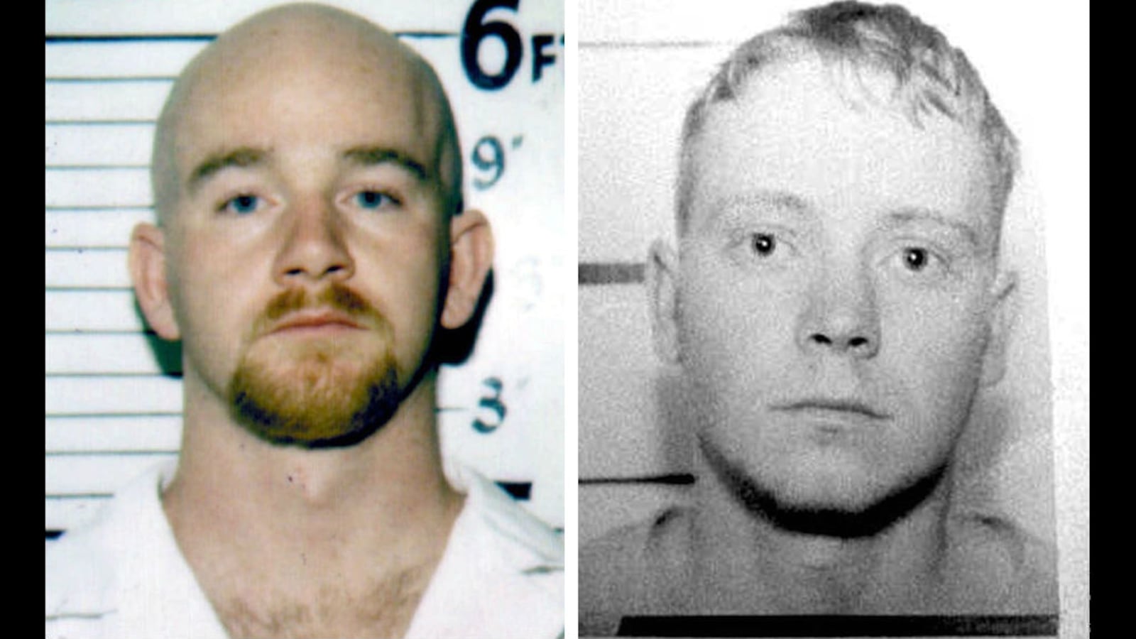 Steven Eric Mullins, 25, and Charles Monroe Butler Jr., 21, are pictured in their mugshots following the brutal Feb. 19, 1999, murder of 39-year-old Billy Jack Gaither in Sylacauga, Alabama. Mullins, now 45, was stabbed to death Tuesday, Feb. 26, 2019, at St. Clair Correctional Facility in Springville. A fellow inmate, Christopher Scott Jones, 50, is accused of killing Mullins.