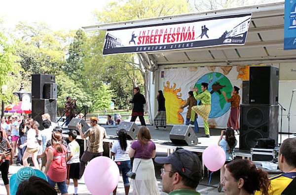 The International Street Festival is held annual in downtown Athens.