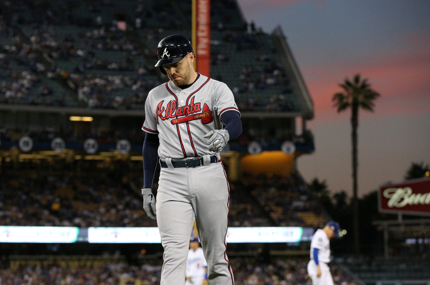 Photos: Braves shut out again, trail Dodgers 2-0 in playoffs