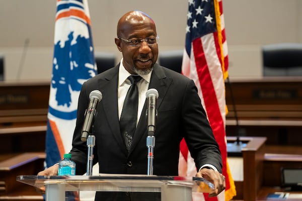 U.S. Sen. Raphael Warnock, a Georgia Democrat, is on the Senate Banking, Housing and Urban Affairs Committee. 