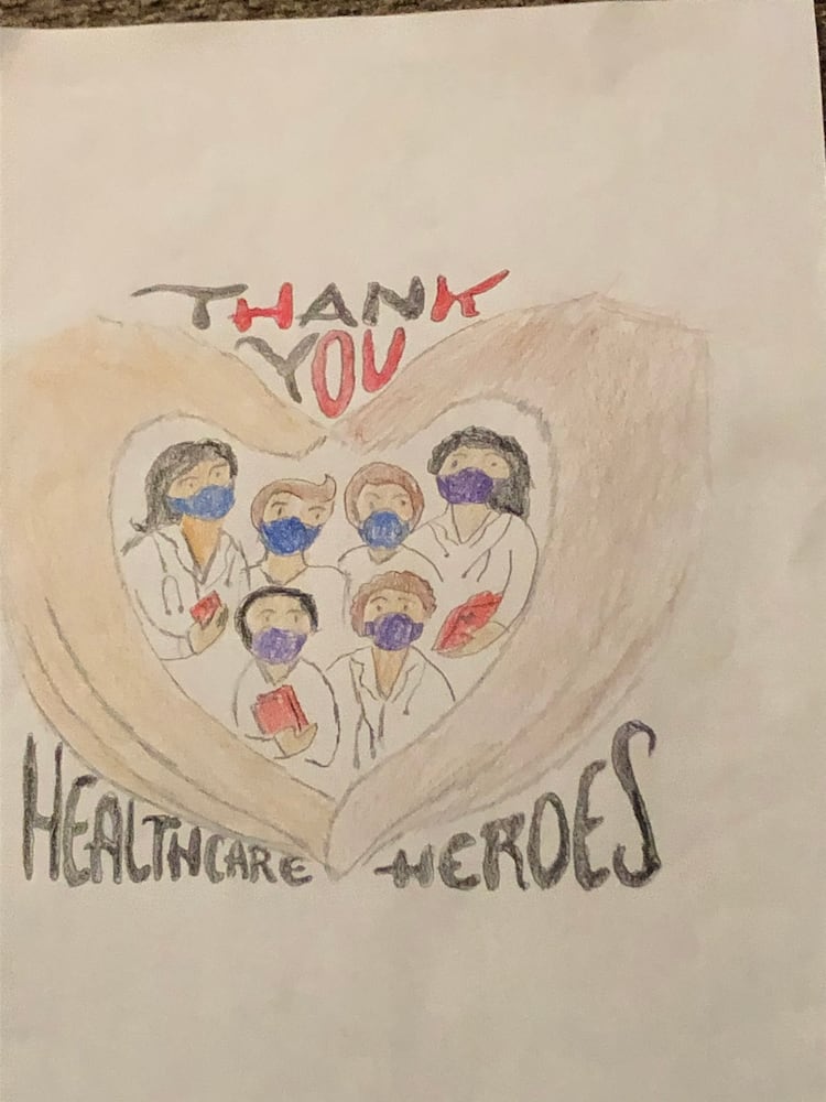 Art from the Heart: Kids thank front-line health care workers