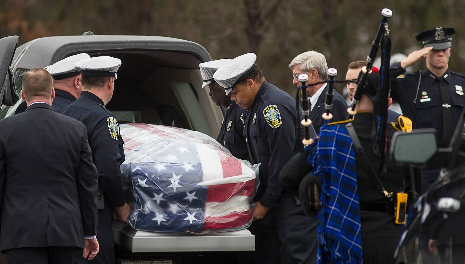 Photos: The funeral for Henry officer Michael Smith