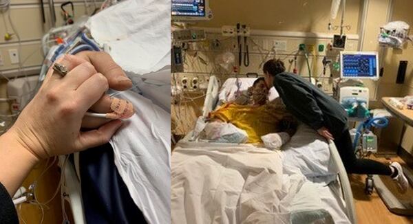 Jessica Barton never left her husband’s side during his week in the hospital's cardiac care unit.