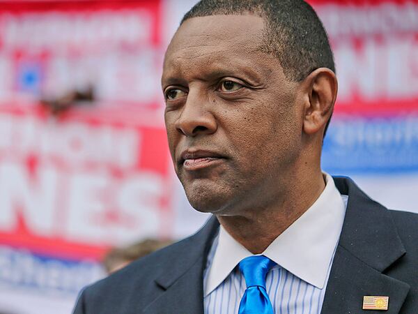 Vernon Jones  announces he will run for DeKalb County sheriff  in this Feb. 20, 2014 photo. Jones went on to lose the runoff election to incumbent Jeff Mann. JOHN SPINK / AJC