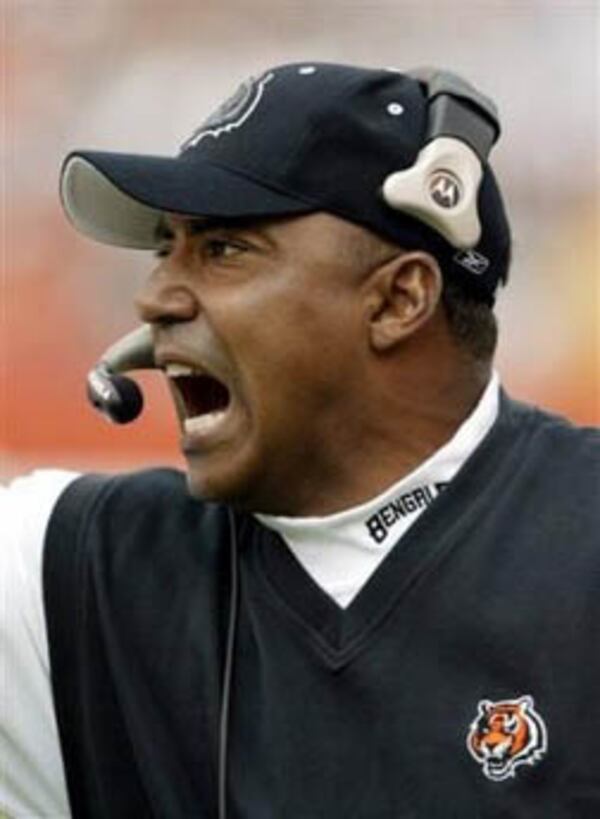 Cincinnati coach Marvin Lewis. (Associated Press)