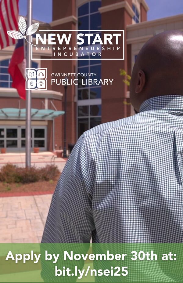 Gwinnett Library created a program in 2021 to help former jail and prison inmates become entrepreneurs. Sign-up for the next six-month free class runs through Dec. 8. That's an extension on the deadline.