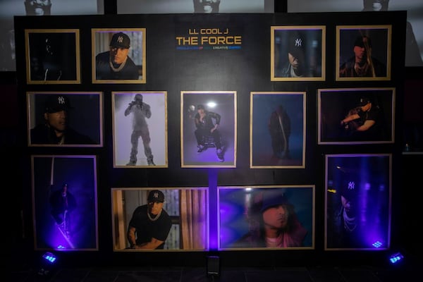 A photo gallery of LL COOL J at a listening session for the rapper's 14th studio album, "The FORCE," at Cover Sports and Shows in Decatur on Tuesday, July 16, 2024.