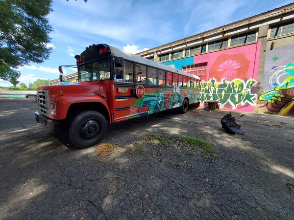 The Atlanta Sticker Show will take place in graffiti- and mural-covered Bankhead warehouse complex.
Photo: Courtesy of Trey Reames