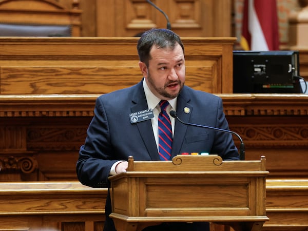 State Sen. Jason Anavitarte, R-Dallas, was a recent guest on the "Politically Georgia" show. (Natrice Miller /natrice.miller@ajc.com)