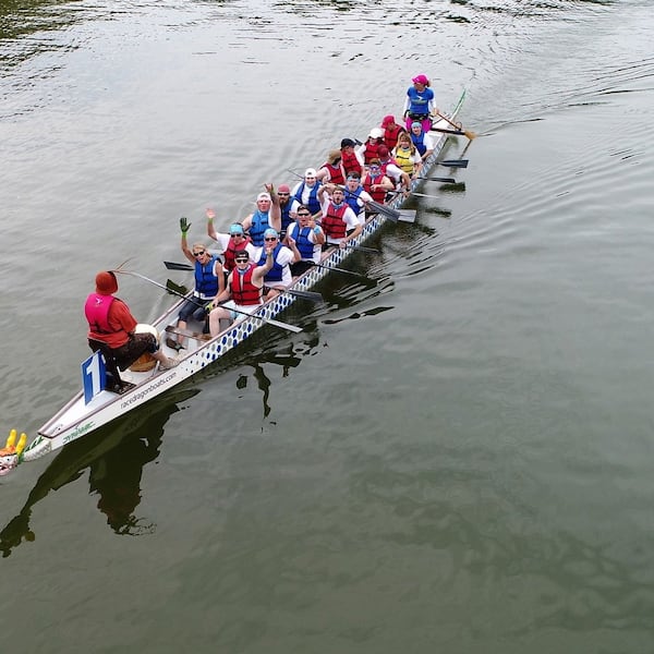 Watch colorful dragon boats race on Lake Allatoona.