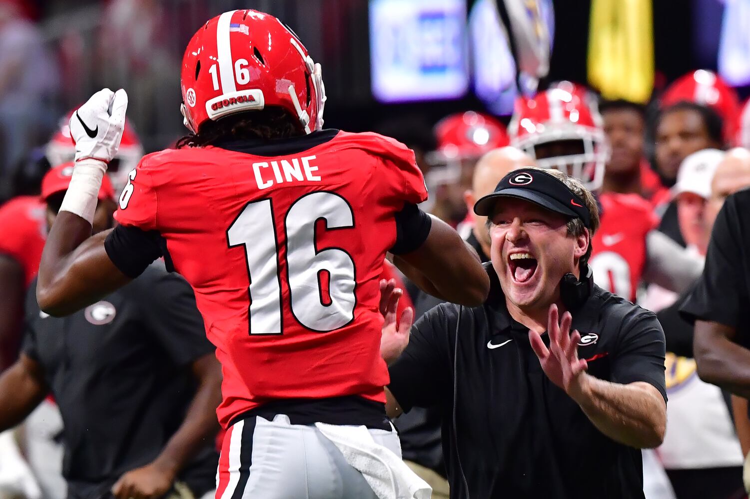 Photos: Bulldogs battle Tigers in SEC Championship game