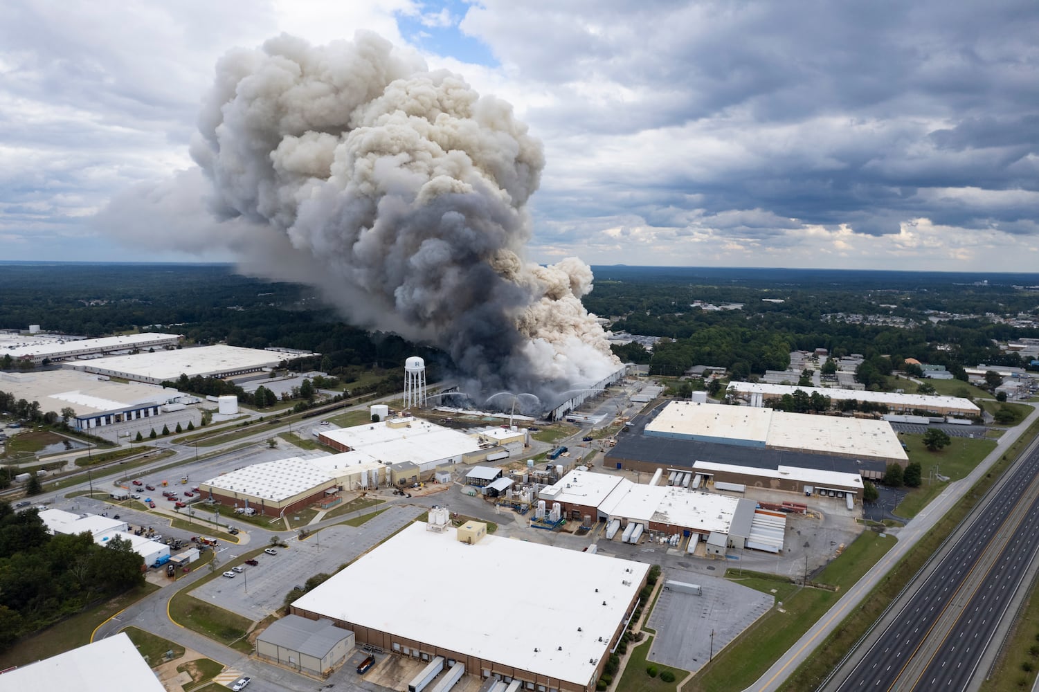 Biolab chemical fire in Conyers