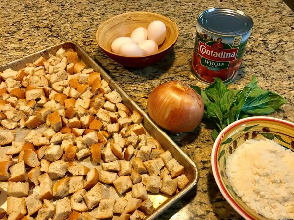 Polpette Casce e Ovo is a dish of meatless meatballs made from stale bread, eggs and cheese, and cooked in a fresh tomato sauce. This peasant plate has its origins in the Abruzzo region of southern Italy. LIGAYA FIGUERAS / LFIGUERAS@AJC.COM