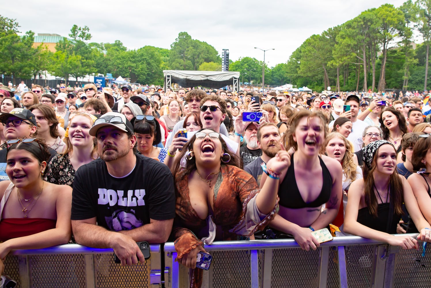 Atlanta, Ga: Quarters of Change rocked out on the Ponce de Leon stage early on day 2 of Shaky Knees. Photo taken Friday May 3, 2024 at Central Park, Old 4th Ward. (RYAN FLEISHER FOR THE ATLANTA JOURNAL-CONSTITUTION)