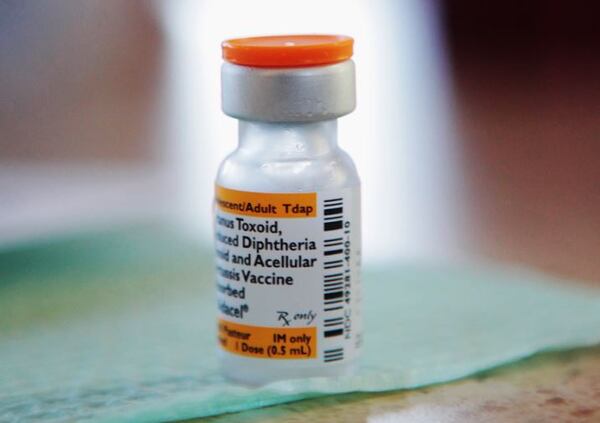 The Tdap vaccine, commonly referred to a booster shot, is used in the fight against pertussis (whooping cough). (Courtesy/Palm Beach Post)