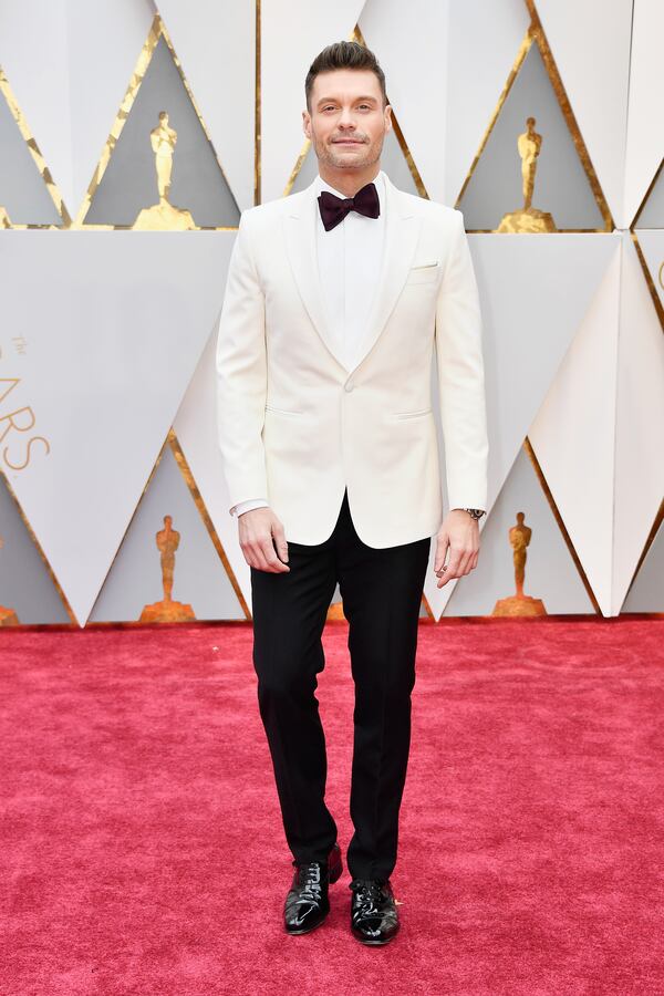 Ryan Seacrest on the red carpet at the 89th Annual Academy Awards in February 2017. Photo by Frazer Harrison/Getty Images)