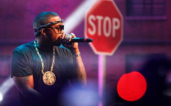 Nas performs during the SXSW Music Festival.