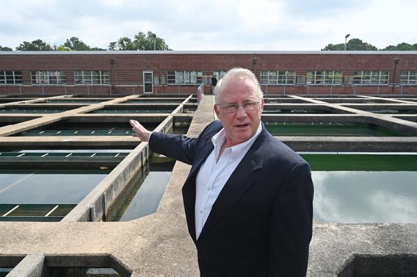 Mike Hackett, the director of the city of Rome’s water and sewer division, shows the Bruce Hamler Water Treatment Facility in Rome on Tuesday, Aug. 23, 2022. (Hyosub Shin / Hyosub.Shin@ajc.com)