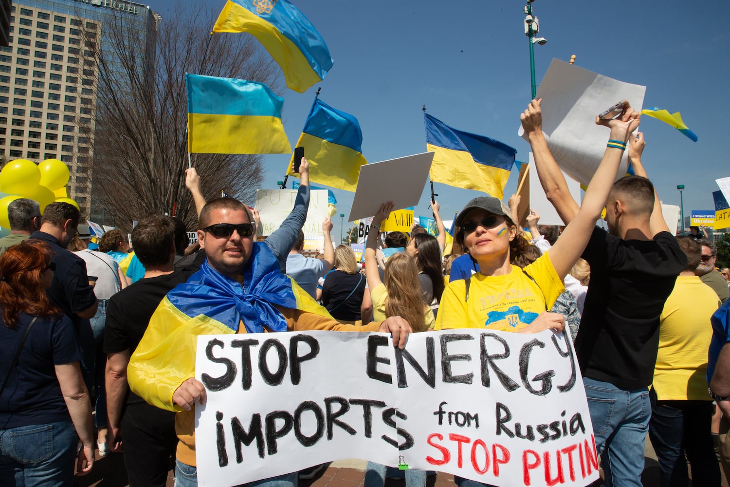 Stand with Ukraine Rally in Atlanta 

