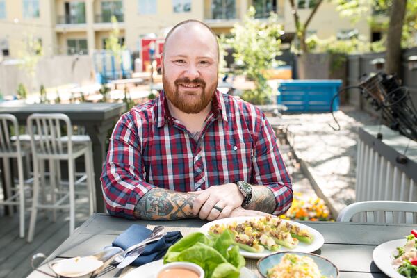 Chef Kevin Gillespie at Revival Restaurant. Photo Credit- Mia Yakel.