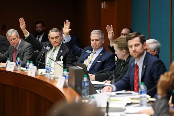 Members of the state Senate Judiciary Committee voted unanimously Monday to pass House Bill 30, an antisemitism bill. (Jason Getz/jason.getz@ajc.com)